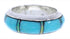Southwestern Silver Turquoise And Opal Ring Size 6-1/2 TX41969